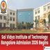 Sai Vidya Institute of Technology Bangalore Admission 2026 Begins; Apply Now @saividya.ac.in